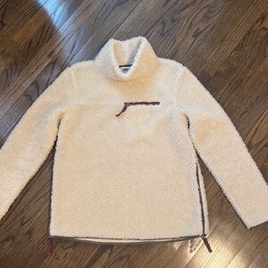 L. L. Bean Cream Sherpa Pullover